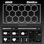LED HEXAGONALE 620W 14 HEXAGONE + CONTOUR 6500K – Image 3
