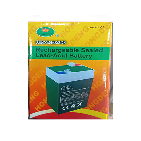 BATTERIE-RECHARGABLE-6V-4.5-Ah HONGDENG-POUR-BALANCE BATTERIE RECHARGABLE 6V 4.5 Ah HONGDENG POUR BALANCE 70x40x100 mm Poids:670 grammes – Image 1