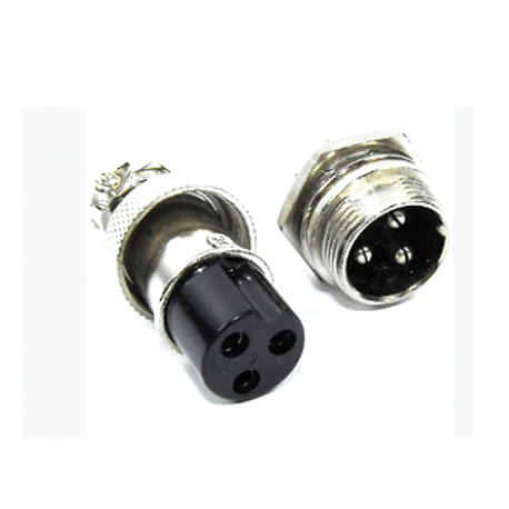 -Connecteur-Aéronautique-GX16-3-Broches-M-F-(eclairahe-maritime-fiche-sondeur) Connecteur Aéronautique GX16 - 3 Broches M/F – Image 1