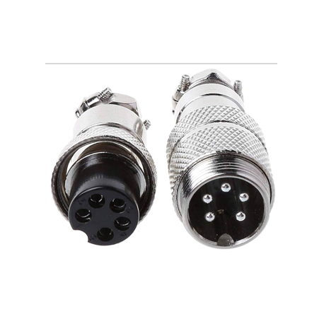 Connecteur-Aéronautique-GX16---5-Broches-M-F- Connecteur Aéronautique GX16 - 5 Broches M/F – Image 1