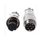 Connecteur Aéronautique  metalique GX16 - 8 Broches M/F