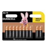 10 PILES DURACELL PLUS POWER AA ALKALINE