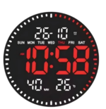 Horloge murale numérique LED avec Télécommande JH-2860
