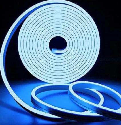 J Bande LED Néon Flexible 6*12mm étanche 12V Ice Blue 5M – Image 1