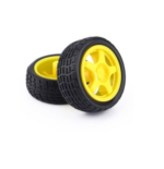 Roue jaune 65mm pour robot