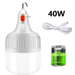 Ampoule LED Portable, Lampe Rechargeable pour marché Nocturne, Camping