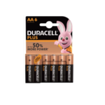6 PILES DURACELL PLUS POWER AA