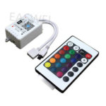 Contrôle de bande LED RGB à 24 touches pour bande LED 12V -24V 5050/3528 RGB