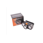 LAMPE TORCHE FRONTALE RECHARGEABLE AVEC SUPPORT NOIR