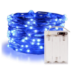 Guirlande LED Bleu 10M Avec PILE