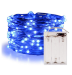 Guirlande LED Bleu 10M Avec PILE