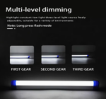 Tube LED rechargeable de 32 cm 60W Éclairage de secours – Image 2