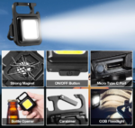 MINI TORCHE  A TORCHE RECHARGABLE COB Small Flash lights, 800Lumens – Image 2