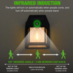 Applique murale LED solaire à détection de mouvement 3000K – Image 3