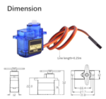 Mini Servomoteur SG90 9g 180° – Image 2