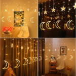 GUIRLANDE LUMINEUSE RAMADAN 3M ETOILE LUNE POUR EXTERIEUR/INTERIEUR 220V