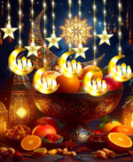 VICTERR Guirlande lumineuse Ramadan - Décoration Aïd Mubarak – Image 3