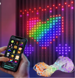 Rideau lumineux intelligent LED avec application