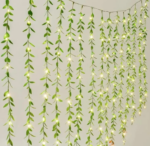Guirlande lumineuse de feuilles vertes de lierre artificiel – Image 3