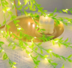 Guirlande lumineuse de feuilles vertes de lierre artificiel – Image 4