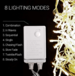 Guirlande Lumineuse - 8 modes - 10 m - 100 LED - Multi Couleurs – Image 2