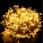 Guirlande de fête lumineuse décorative étanche fil multifonction 10 m - Jaune