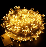 Guirlande de fête lumineuse décorative étanche fil multifonction 10 m - Jaune
