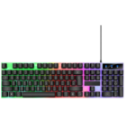 Clavier Gaming  LED RGB - Blanc Noir avec souris RGB gaming gratuite