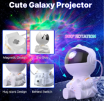 Projecteur Ciel Etoile, Astronaute Mini LED effets laser+ nuage – Image 3