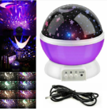 Lampe De Projection Décoratif  LED Étoilée Rotative Veilleuse Star Master GALAXY – Image 2