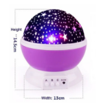 Lampe De Projection Décoratif  LED Étoilée Rotative Veilleuse Star Master GALAXY