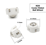 Mini Roue folle pour robot N20 – Image 2