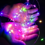 Guirlandes lumineuses  10M Fil de cuivre, Multicolore