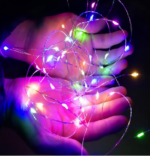Guirlandes lumineuses  10M Fil de cuivre, Multicolore
