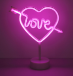 Lampe à poser Neon LED, Love – Image 2