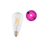 Lampe filament – LED – Rose – Vintage – ST64 – E27 – 4W