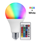 Lampes LED RGB  Avec Commande 7W E27