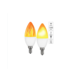 Ampoules LED E14 5w effet flamme réelle