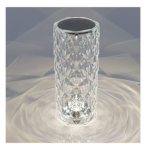 Lampe Décoratif De Table LED RGB rechargeable a  touche tactile  En Cristal 5v -USB+ télécommande