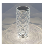 Lampe Décoratif De Table LED RGB rechargeable a  touche tactile  En Cristal 5v -USB+ télécommande