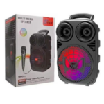 Haut parleur sans fil  LED RGB ZQS6162 avec micro filaire - Noir