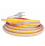 Bobine LED COB  lumière continue 3000K jaune – 220V adhésif 10cm cut