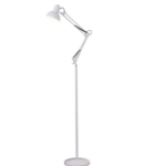Lampadaire de bureau sur pied BLANC E27 orientable
