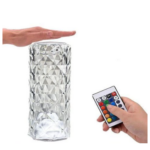 Lampe Décoratif De Table LED RGB rechargeable a  touche tactile  En Cristal