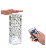 Lampe Décoratif De Table LED RGB rechargeable a  touche tactile  En Cristal