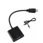Adaptateur HDMI Mâle VGA Femelle + Audio et alimentation