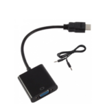 Adaptateur HDMI Mâle VGA Femelle + Audio et alimentation