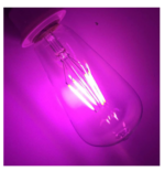 Lampe filament – LED – Rose – Vintage – ST64 – E27 – 4W – Image 2