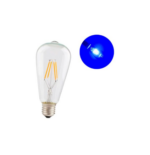 Lampe filament – LED – BLEU – ST64 – E27 – 4W
