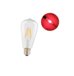 Lampe filament – LED – Rouge – ST64– E27 – 4W